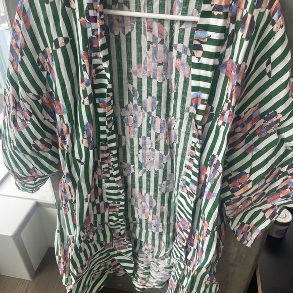 Long floral kimono size M for women - Picture 3 of 7